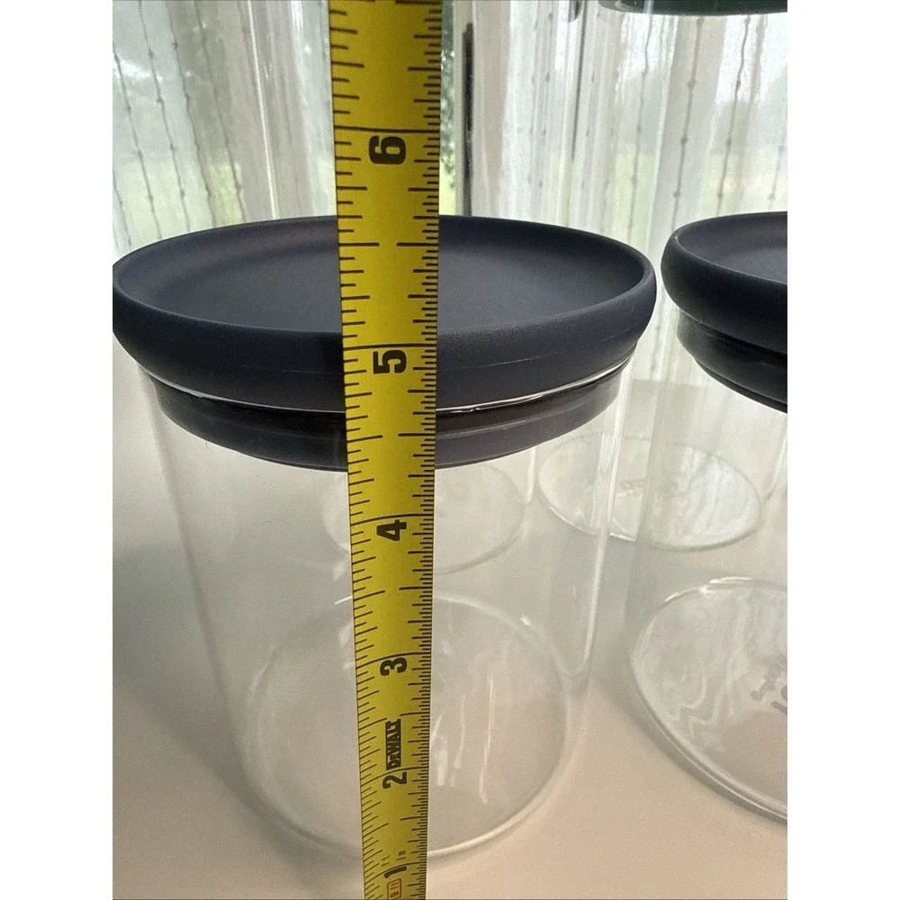 BergHOFF Leo Borosilicate Glass Airtight Container Set Stackable